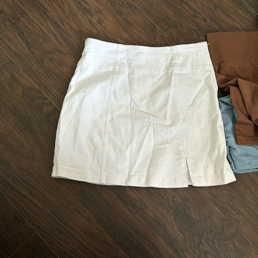 White skirt